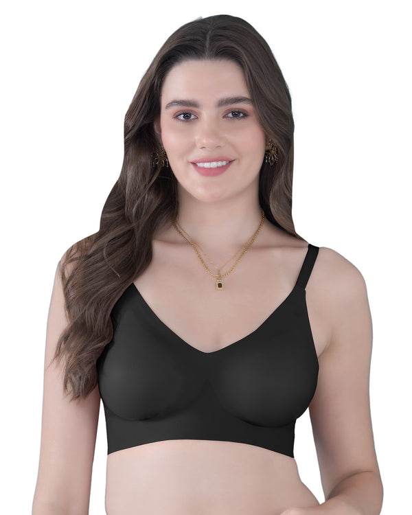 Invisibra :- No Show Seamless Non-Padded Bra