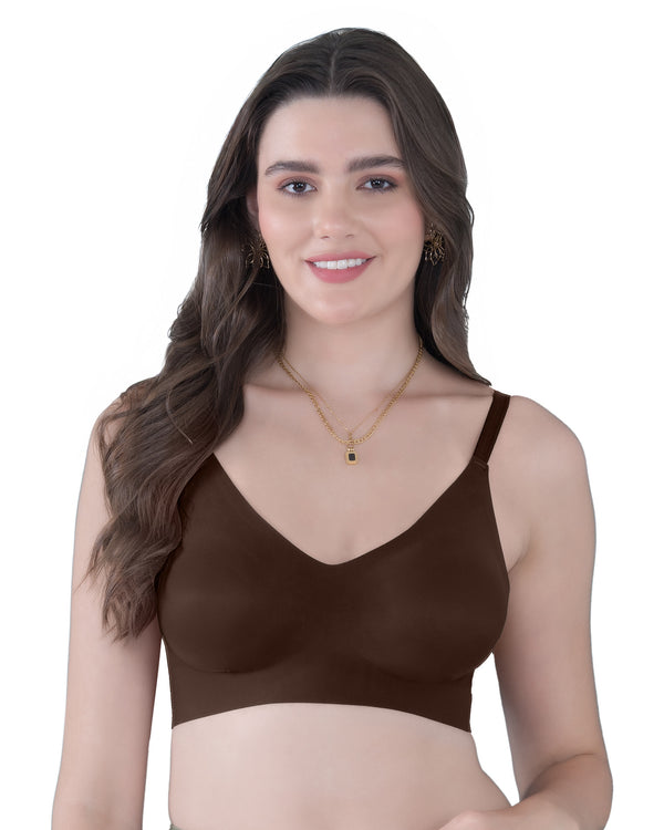 Invisibra :- No Show Seamless Padded Bra