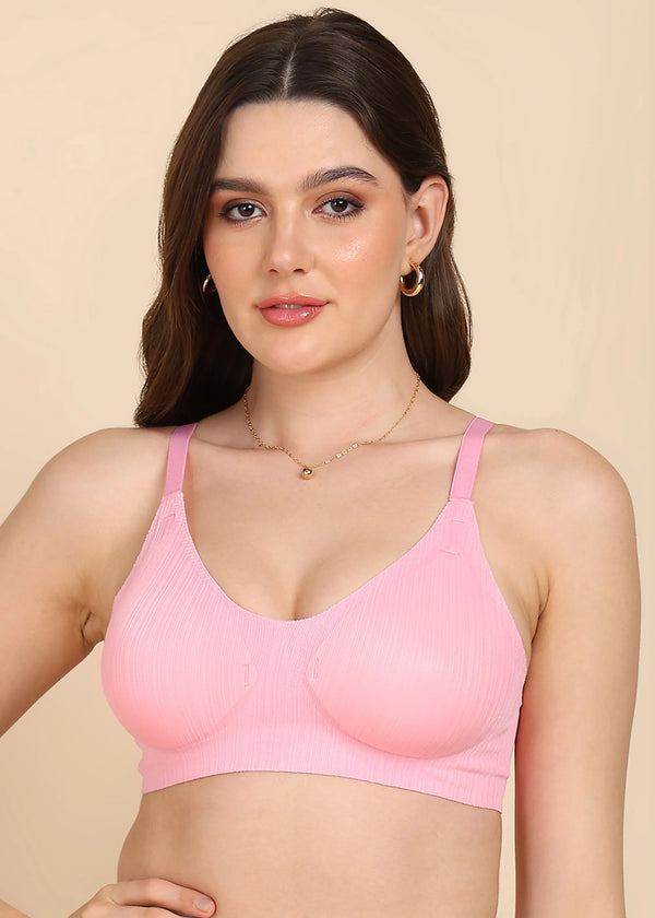 Invisibra:- No Show Designer Fabric Seamless Bra