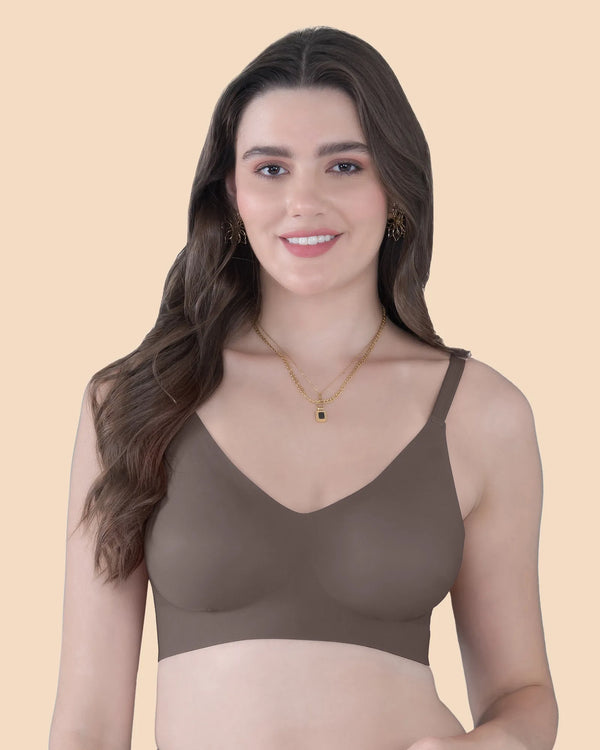 Tweens Seamless Bonded InvisiBra  (Chocolate)