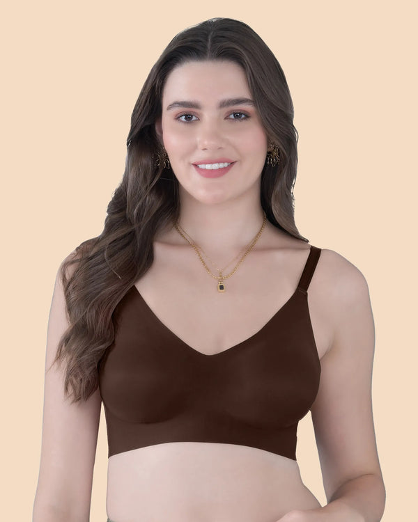 Tweens Seamless Bonded InvisiBra  (Coffee)